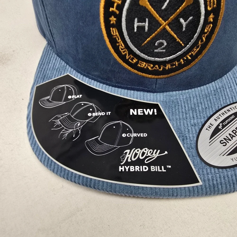 Hooley Western Brands Swage Blue Hybrid‎ Bill Snapback Cap corduroy NEW